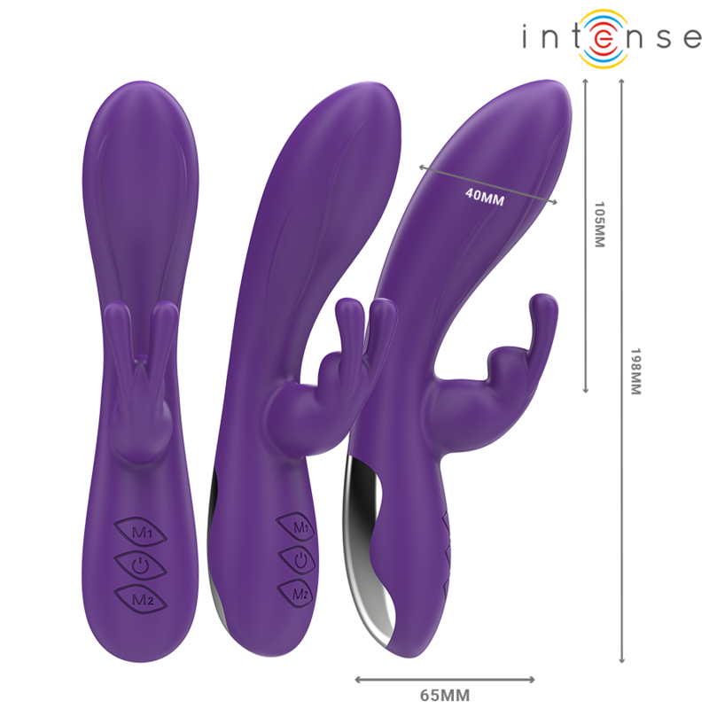 INTENSO - VIBRATORE RANDALL RABBIT 10 VIBRAZIONI VIOLA