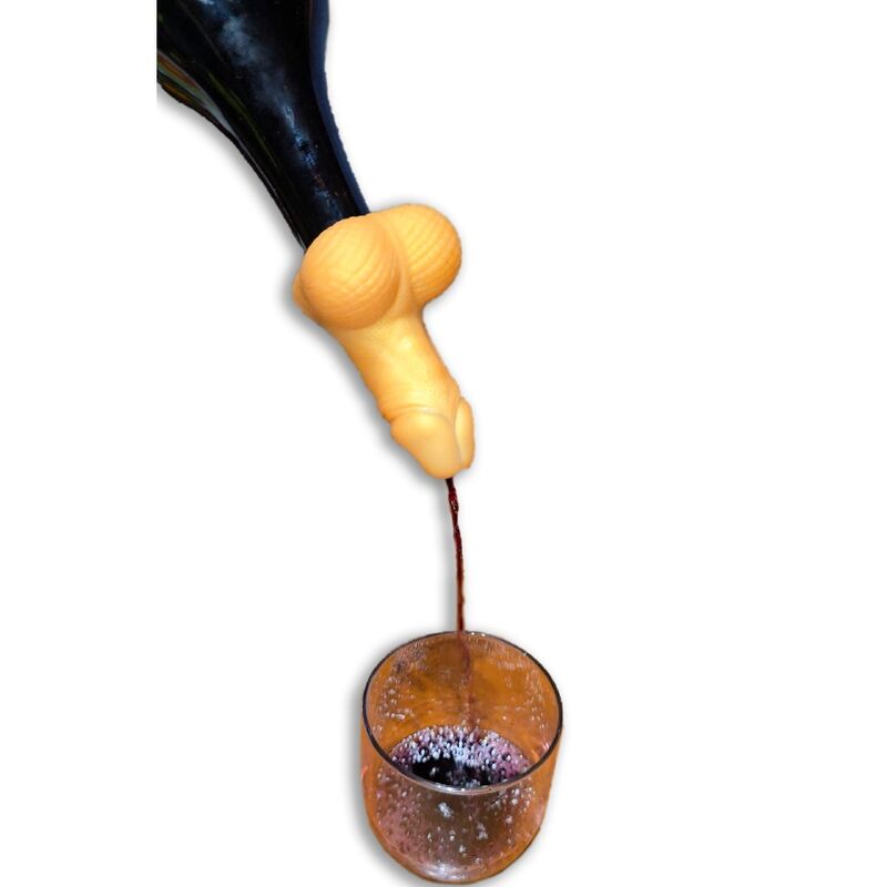 Spicy Devil - Decanter per vino a forma di pene dorato