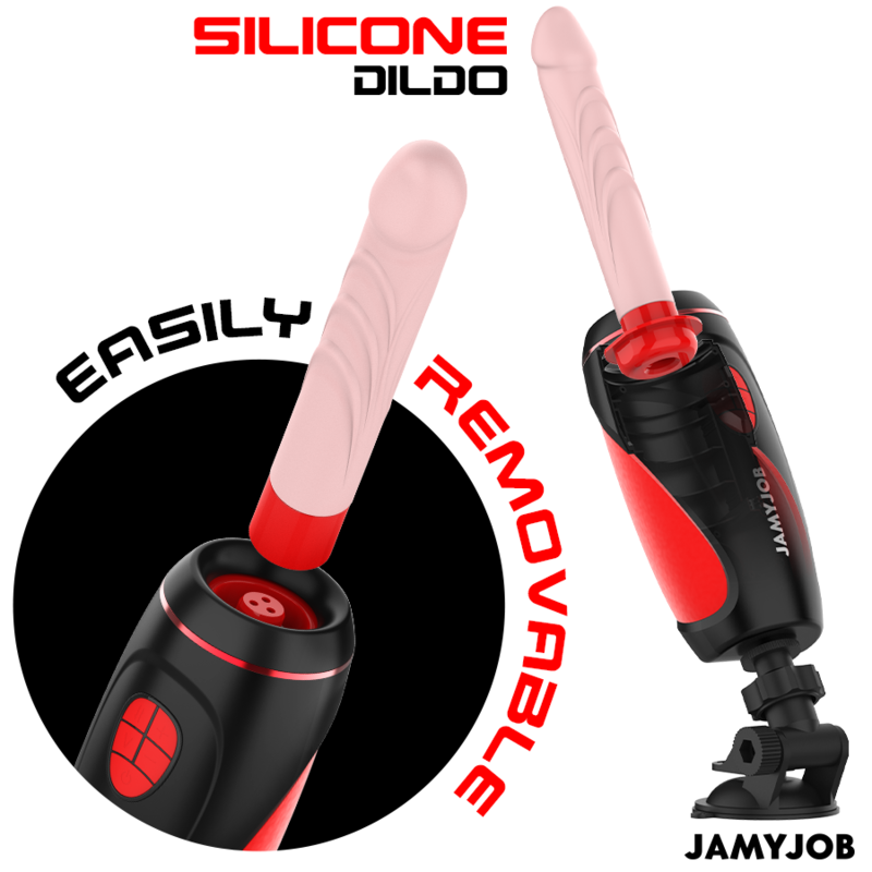 JAMYJOB - MASTURBATORE AUTOMATICO PYSTON BASE CON DILDO TELECOMANDATO