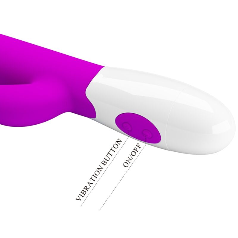 PRETTY LOVE - VIBRATORE CENTAUR RABBIT 30 MODALITÀ DI VIBRAZIONE VIOLA