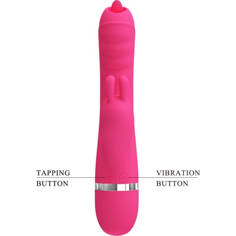 PRETTY LOVE - VIBRATORE CONIGLIO MULTIFUNZIONE ROSA FENICE