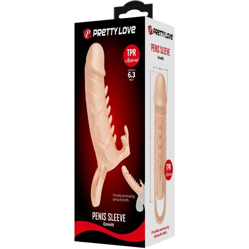 PRETTY LOVE - GUAINA PER PENE EMMIT + STIMOLATORE NATURALE PER IL CLITORIDE