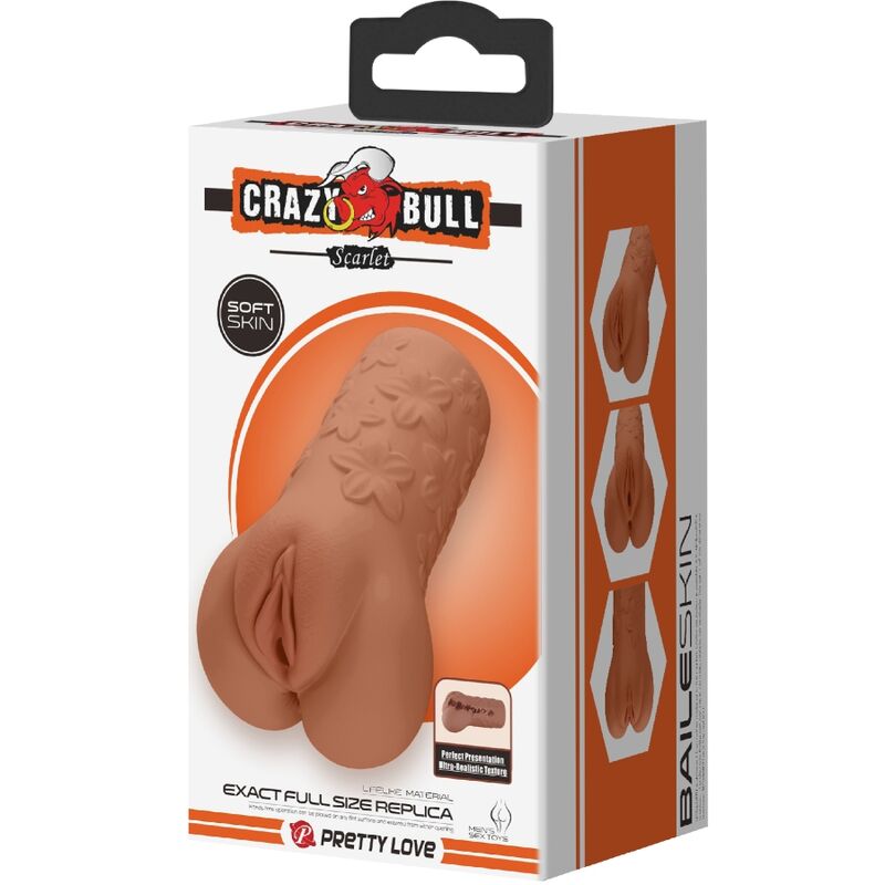 TORO PAZZO - DESIGN VAGINA E ANO SCARLATTO CON FIORI NATURALI
