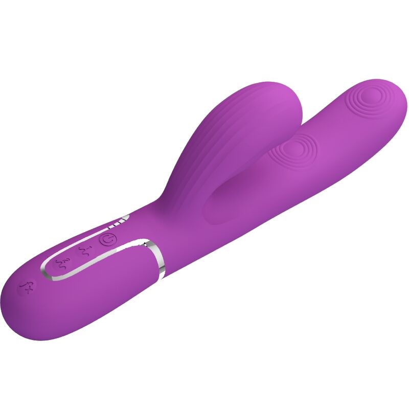 PRETTY LOVE - PERLITA VIBRATORE CONIGLIO MULTIFUNZIONE 3 IN 1 VIOLA