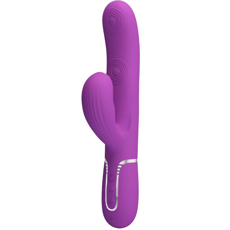PRETTY LOVE - PERLITA VIBRATORE CONIGLIO MULTIFUNZIONE 3 IN 1 VIOLA