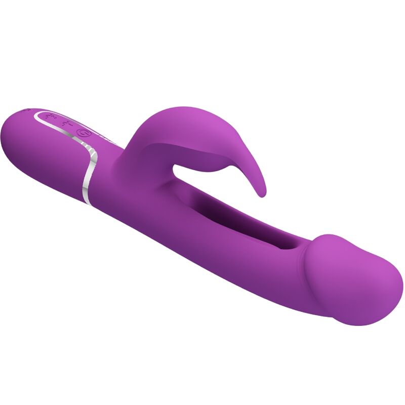PRETTY LOVE - KAMPAS VIBRATORE CONIGLIO MULTIFUNZIONE 3 IN 1 VIOLA