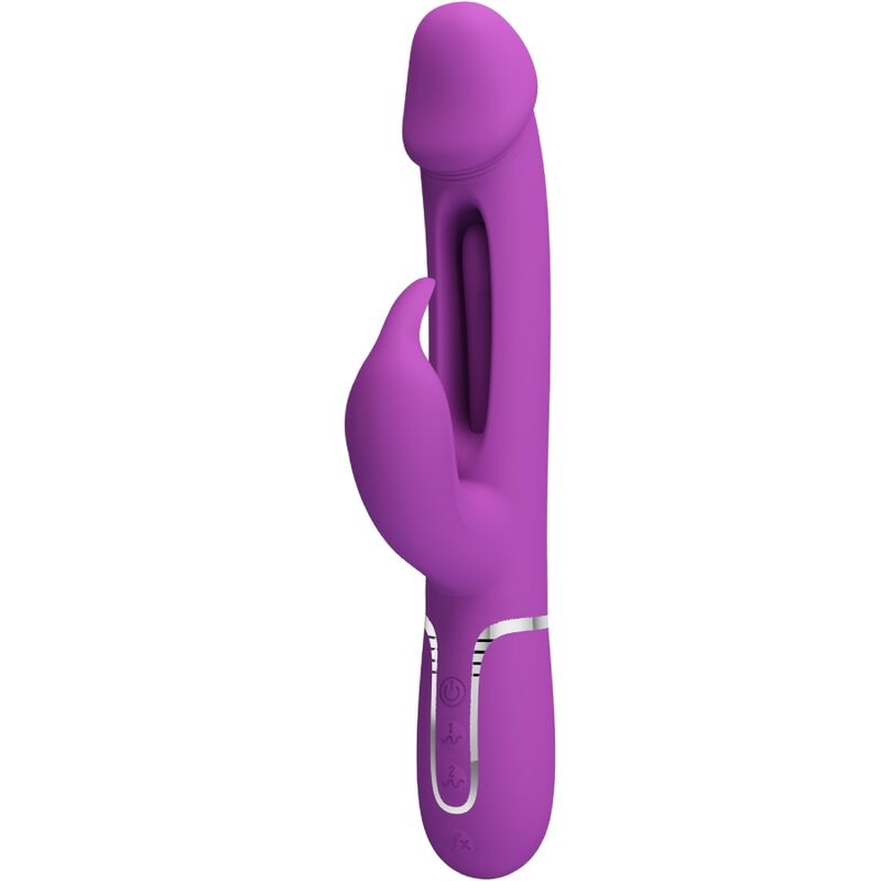 PRETTY LOVE - KAMPAS VIBRATORE CONIGLIO MULTIFUNZIONE 3 IN 1 VIOLA