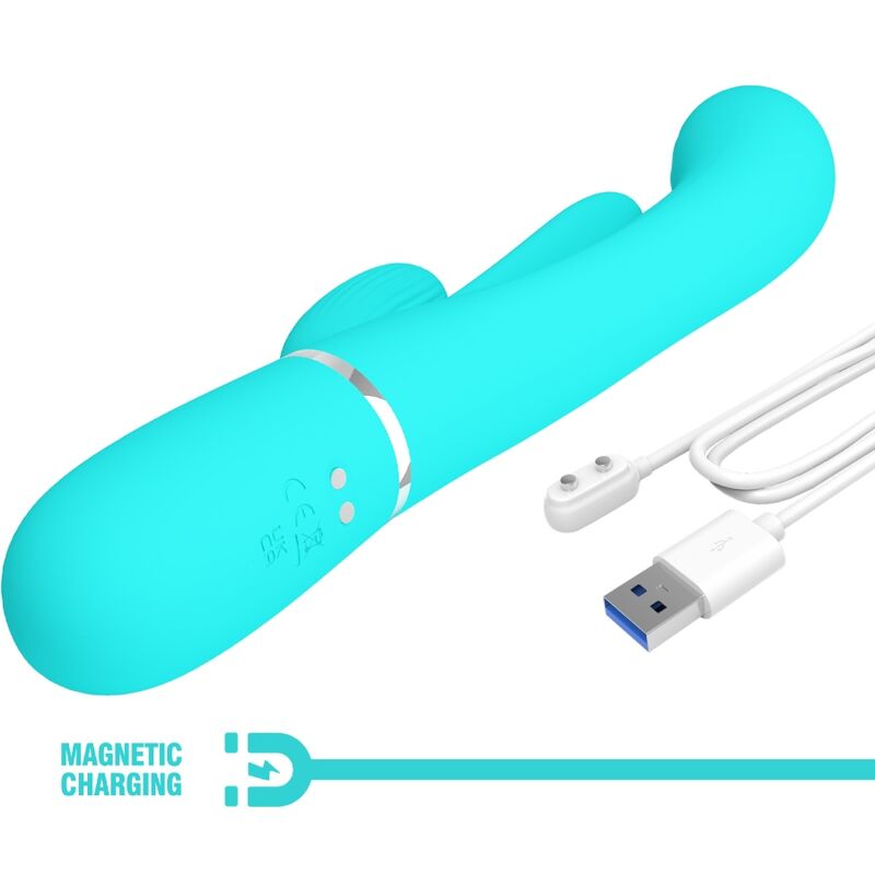 PRETTY LOVE - SHANIA VIBRATORE TRIPLO CONIGLIO MULTIFUNZIONE 3 IN 1