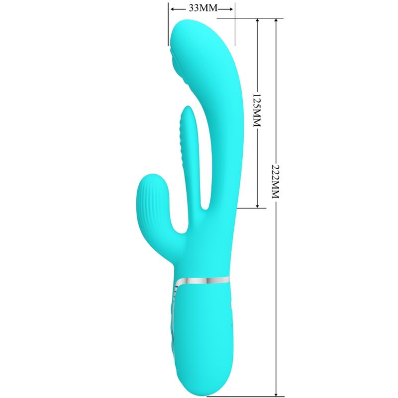 PRETTY LOVE - SHANIA VIBRATORE TRIPLO CONIGLIO MULTIFUNZIONE 3 IN 1