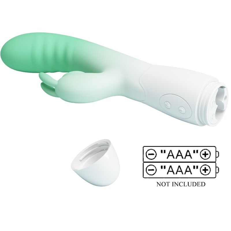 PRETTY LOVE - VIBRATORE CONIGLIO CERBERUS 30 VIBRAZIONI VERDE