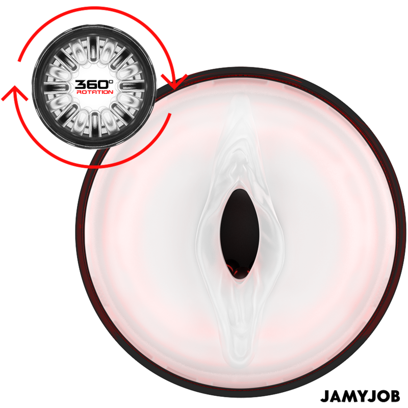 JAMYJOB - MASTURBATORE VAGINALE AUTOMATICO STORM 10 MODALITÀ DI ROTAZIONE E SPINTA