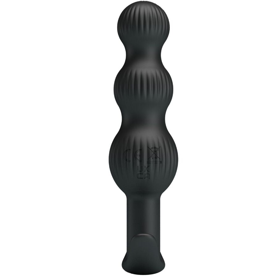 PRETTY LOVE - VIBRATORE ANALE SIDNEY 10 VIBRAZIONI NERO
