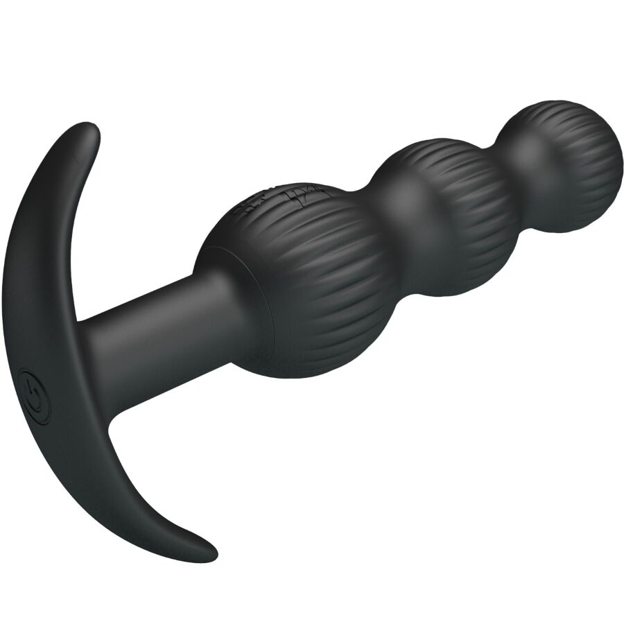 PRETTY LOVE - VIBRATORE ANALE SIDNEY 10 VIBRAZIONI NERO