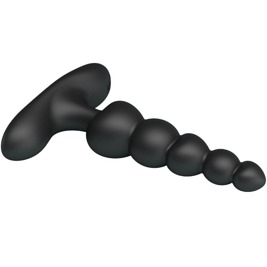 PRETTY LOVE - VIBRATORE ANALE CORBAN 10 VIBRAZIONI NERO
