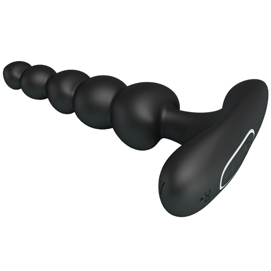 PRETTY LOVE - VIBRATORE ANALE CORBAN 10 VIBRAZIONI NERO