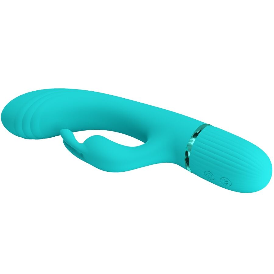 PRETTY LOVE - VIBRATORE CONIGLIO TURCHESE SCOCCO