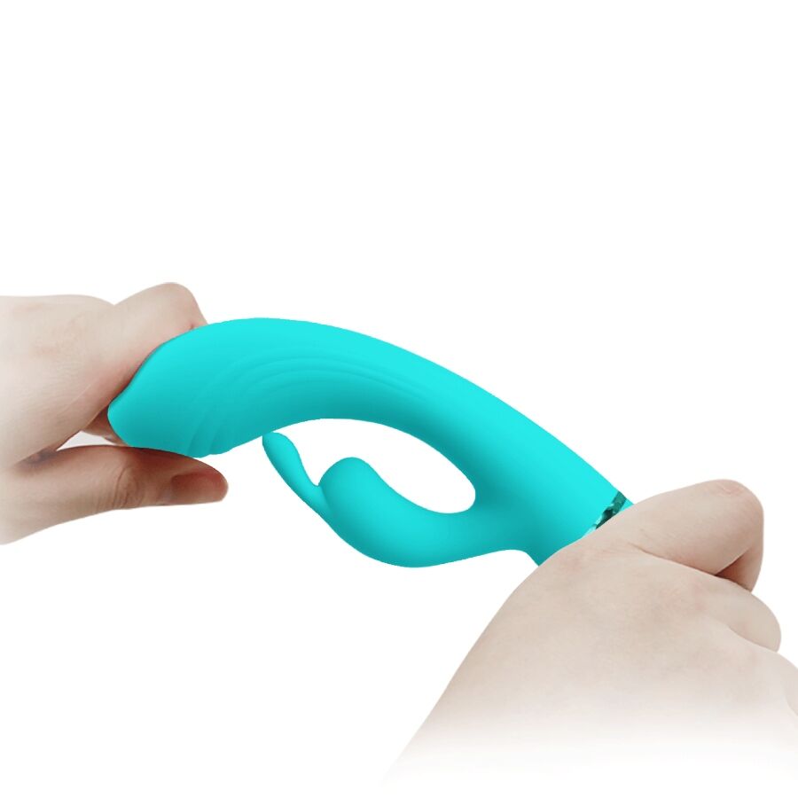 PRETTY LOVE - VIBRATORE CONIGLIO TURCHESE SCOCCO
