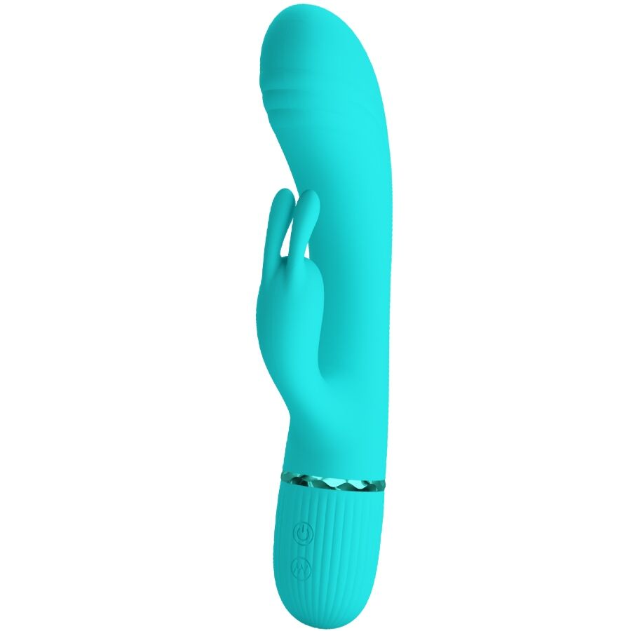 PRETTY LOVE - VIBRATORE CONIGLIO TURCHESE SCOCCO