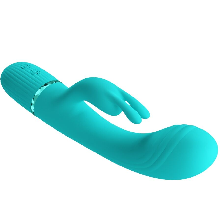 PRETTY LOVE - VIBRATORE CONIGLIO TURCHESE SCOCCO
