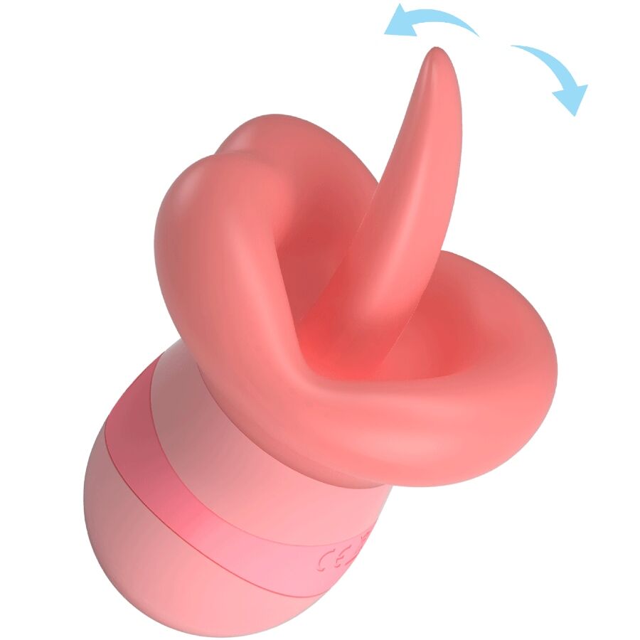 PRETTY LOVE - KYLEE CLITORIDE STIMOLANTE LINGUA 10 VIBRAZIONI ROSA NUDO
