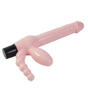DANCE - IMBRACATURA SENZA FILI IN TPR CON VIBRAZIONE E STIMOLAZIONE ANALE 25,4 CM