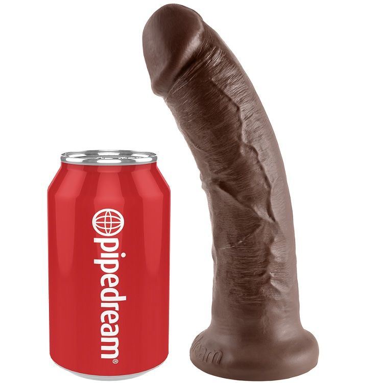 KING COCK - 8 PENI MARRONI 20,3 CM