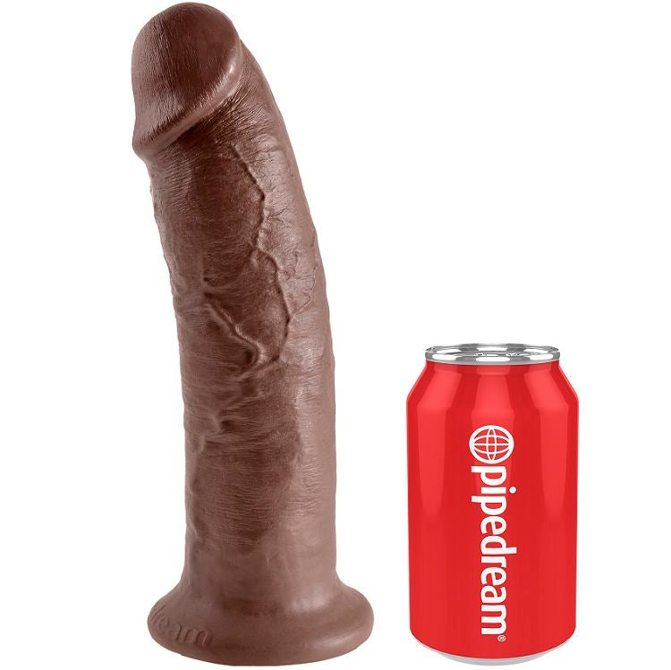 KING COCK - 10 PENI MARRONI 25,4 CM
