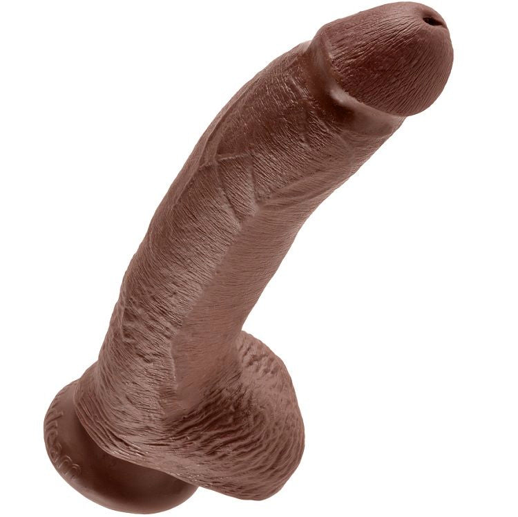 KING COCK - 9 PENI MARRONI REALISTICI 22,9 CM