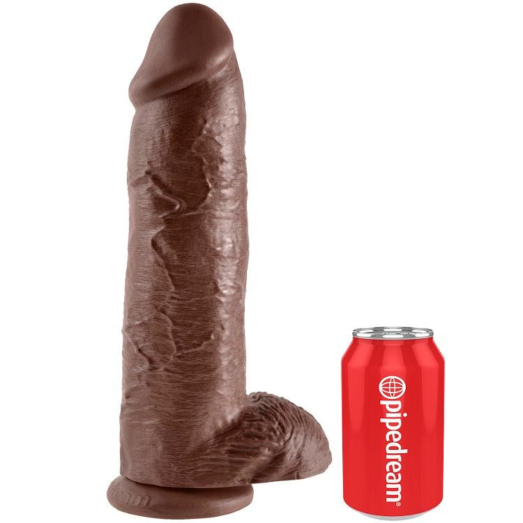KING COCK - 12 PENI MARRONI REALISTICI 30,48 CM