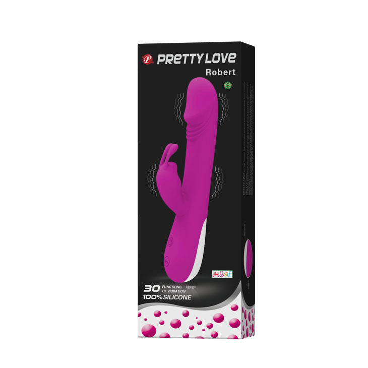 PRETTY LOVE - VIBRATORE PER FLIRT CON STIMOLATORE CLITORIDEO ROBERT