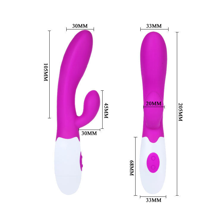 PRETTY LOVE - VIBRATORE PER FLIRT CON STIMOLATORE CLITORIDEO ALVIS