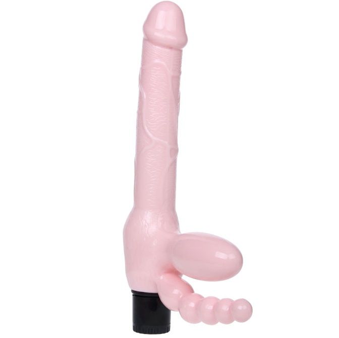 DANCE - IMBRACATURA SENZA FILI IN TPR CON VIBRAZIONE E STIMOLAZIONE ANALE 25,4 CM