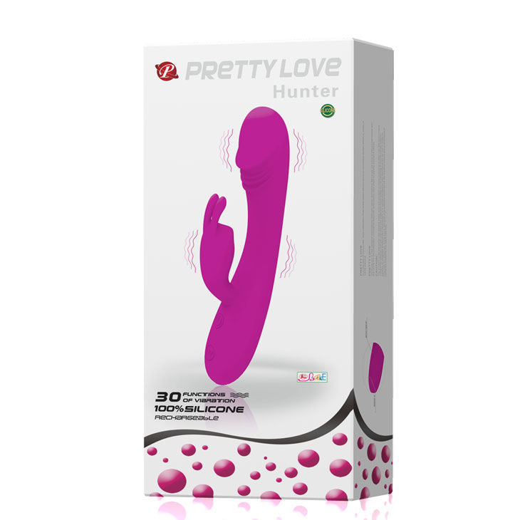 PRETTY LOVE - VIBRATORE INTELLIGENTE CON CONIGLIO 30 MODALITÀ DI CACCIATORE
