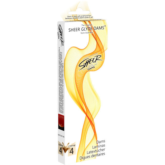 SHEER GLYDE - LENZUOLA IN LATTICE DAMS PER SESSO ORALE VANIGLIA