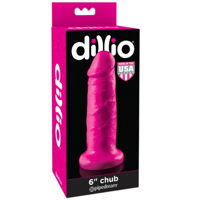 DILLIO - DILDO CON VENTOSA CHUB 15,2 CM ROSA