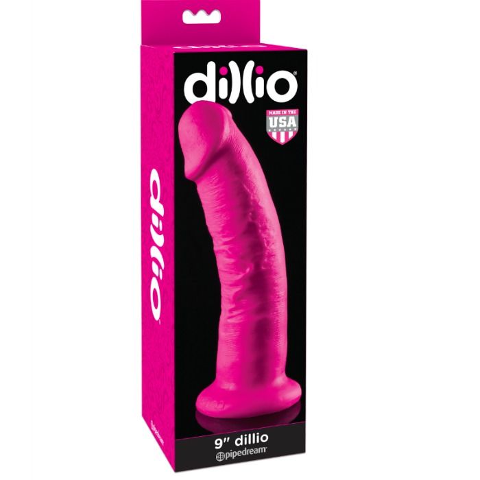DILLIO - DILDO CON VENTOSA ROSA 22,9 CM
