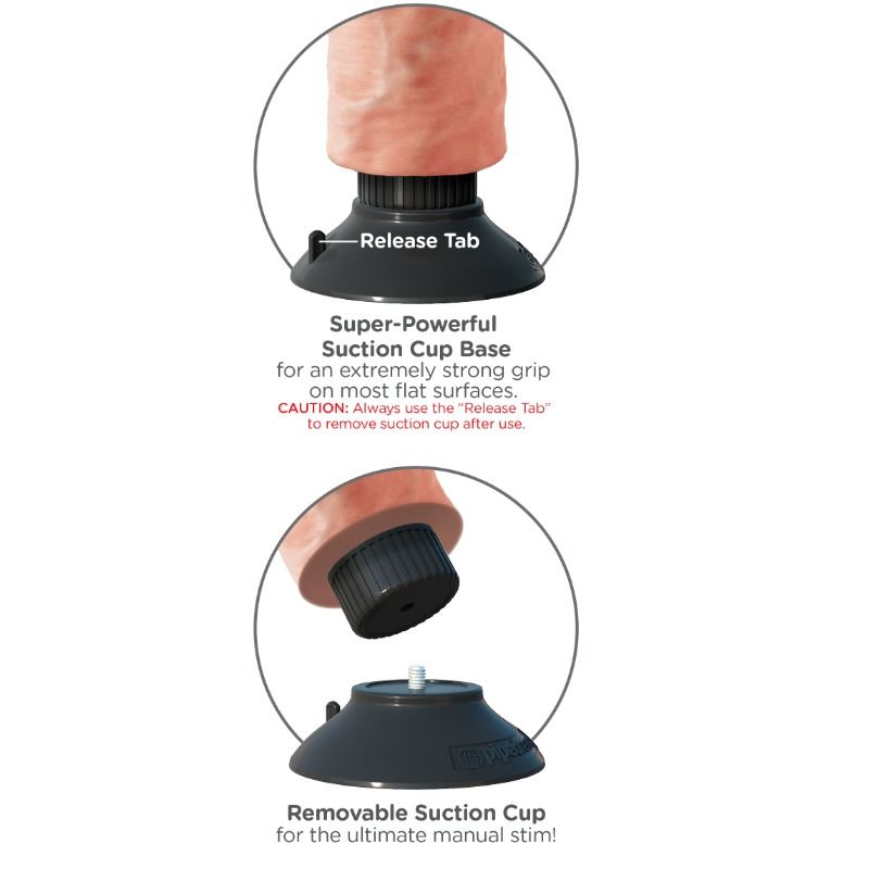 KING COCK - VIBRATORE DILDO 25,5 CM NATURALE