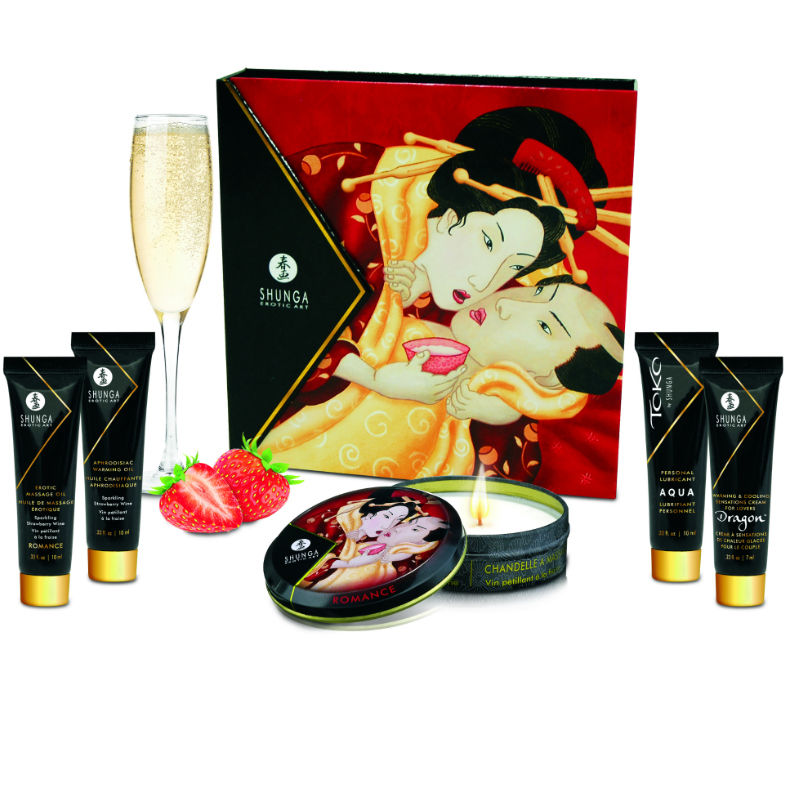 SHUNGA - KIT GEISHA SEGRETA FRAGOLE E CAVA