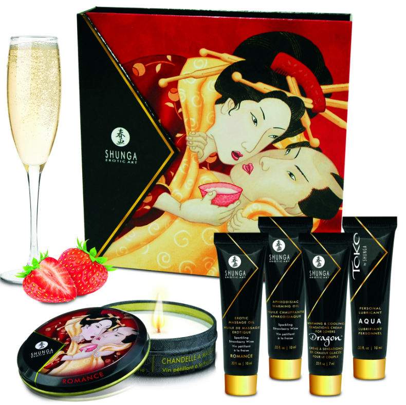 SHUNGA - KIT GEISHA SEGRETA FRAGOLE E CAVA