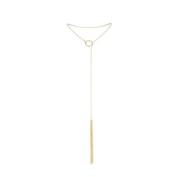 BIJOUX - MAGNIFICA COLLANA IN METALLO CON FRANGE ORO