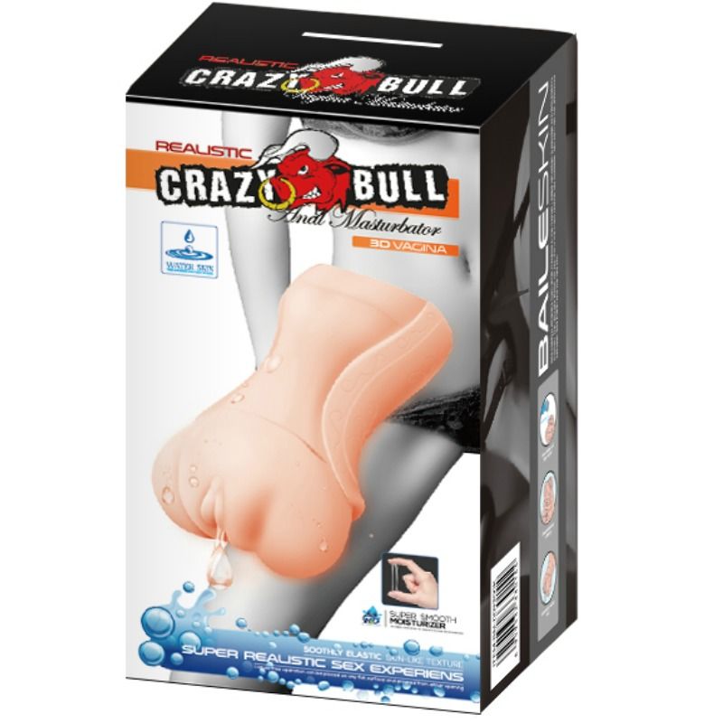 CRAZY BULL - MASTURBADORE VAGINALE CON PELLE D'ACQUA