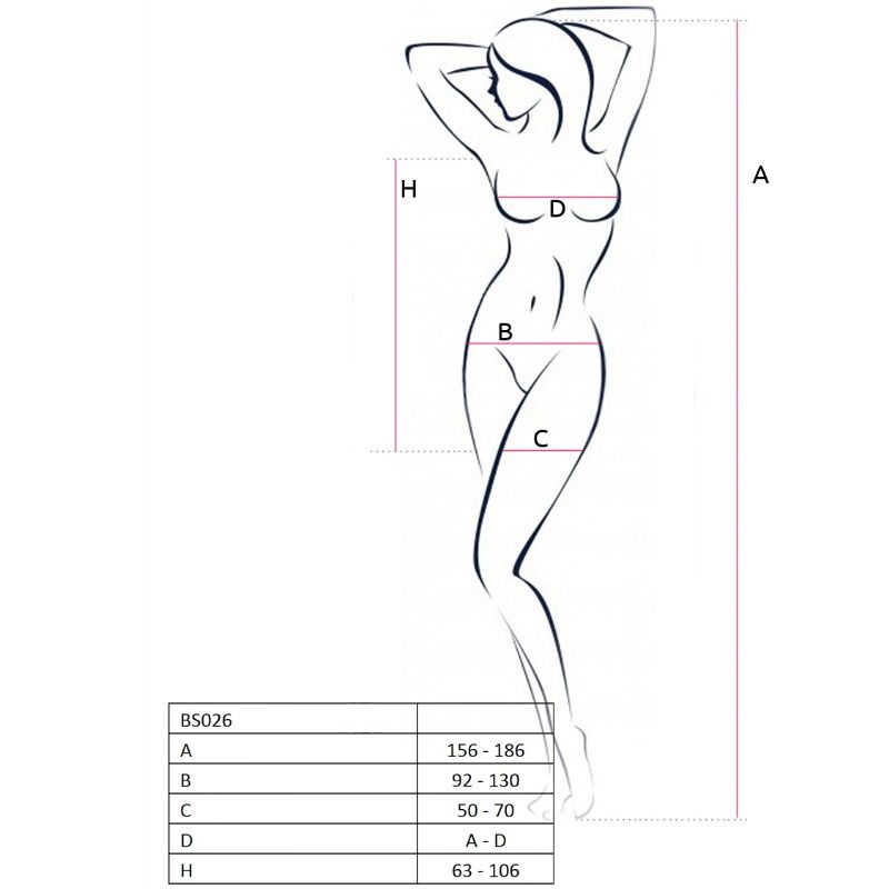 PASSION - ABITO BIANCO STILE BODYSTOCKING DONNA BS026 TAGLIA UNICA