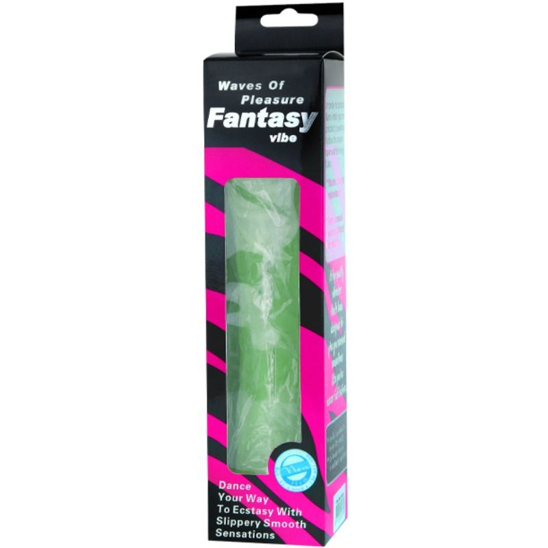 DANCE - VIBRATORE WAVES OF PLEASURE 23 CM VERDE