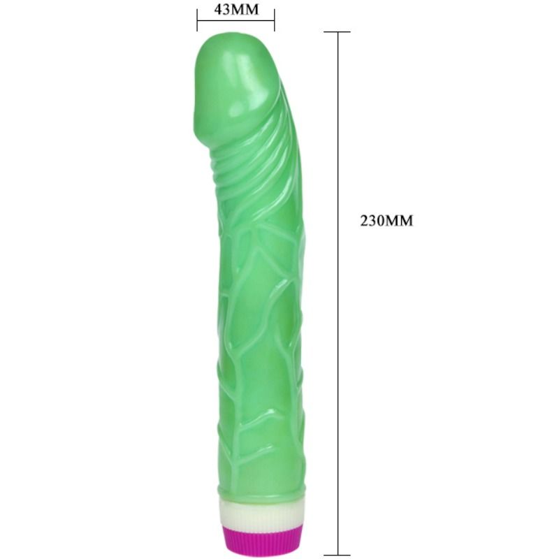 DANCE - VIBRATORE WAVES OF PLEASURE 23 CM VERDE