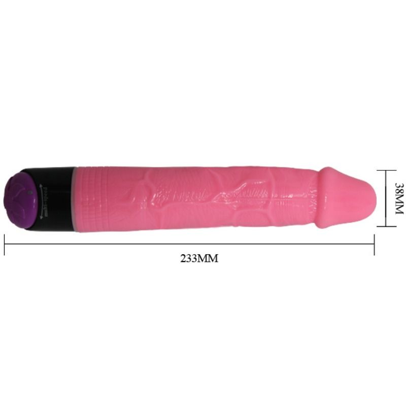 DANCE - VIBRATORE REALISTICO SESSUALE COLORATO ROSA 23 CM
