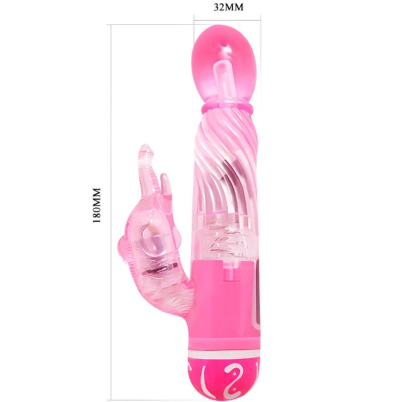 BAILE - VIBRATORE ROSA MULTIVELOCITÀ CON STIMOLATORE