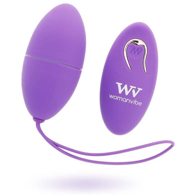 WOMANVIBE - ALSAN EGG TELECOMANDO NERO SILICONE VIOLA