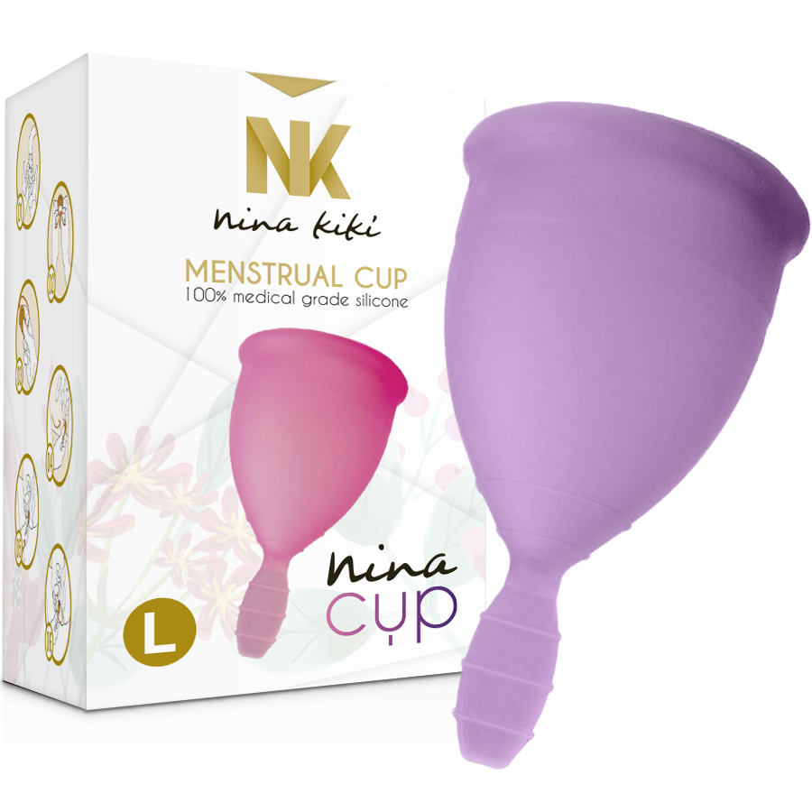 NINA KIKÍ - COPPA MESTRUALE LILLA - TAGLIA L