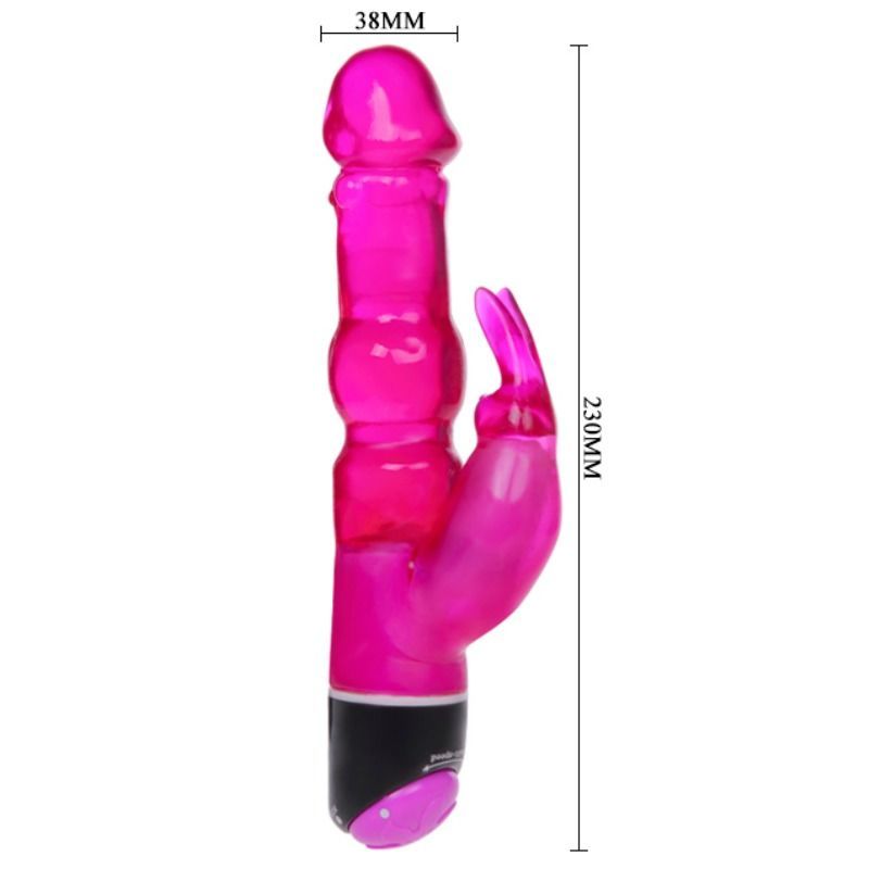 DANCE - VIBRATORE FANTASY WAVES OF PLEASURE CON CONIGLIO LILLA 23 CM