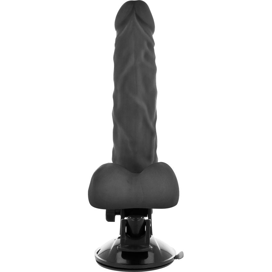 BASECOCK - VIBRATORE REALISTICO ARTICOLABILE TELECOMANDO NERO 21 CM -O- 5 CM